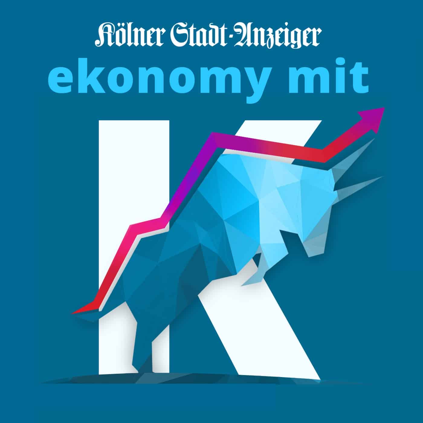 Logo des Podcasts ekonomy mit k des Kölner Stadt-Anzeiger.